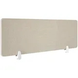 Tectake Schreibtisch Trennwand Noisy 160 x 40 x 2,2 cm
