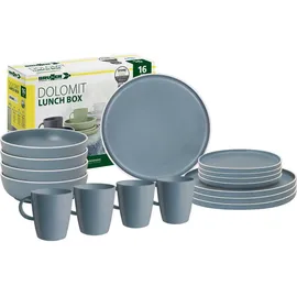 Brunner Dolomit Geschirrset 16-tlg. blau