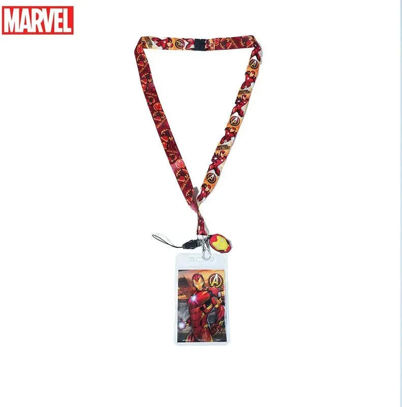 1 Stück Marvel Iron Man Lanyard Kartenhalter Offiziell lizenziertes Iron Man Design Filme Anime Zubehör Abzeichen- & Kartenhalter Geschenk