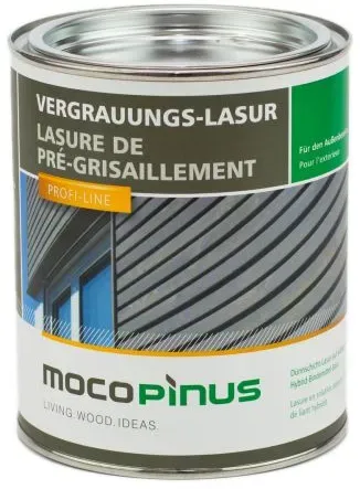 MOCOPINUS Vergrauungslasur V-1221 silbergrau Alpincolor 0,75 L