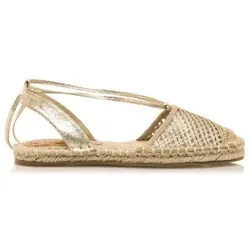 MTNG für Damen. 51841 Goldene Arenal-Sandalen (36), Wohnung, Schnürsenkel, Lässig