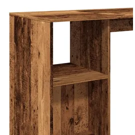 vidaXL Bartisch mit Regal 124 x 46 x 103,5 cm Braun