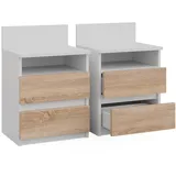 Vicco Nachtschrank Monty 32,3 x 59,1 x 59,1 cm Weiß