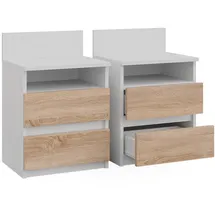 Vicco Nachtschrank Monty 32,3 x 59,1 x 59,1 cm Weiß
