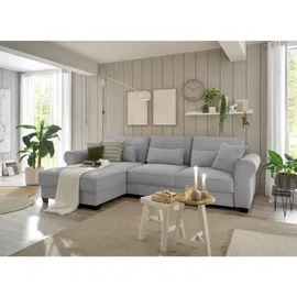 ed exciting design Eckcouch Polyester 3-Sitzer Grau