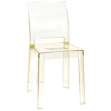 Transparent Gold Polycarbonat Stuhl Bellaire