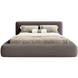 FEDVE Polsterbett, Braun, Textil, 140x200 cm, Schlafzimmer, Betten, Polsterbetten