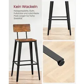 VASAGLE 2 VASAGLE Barhocker LBC078B01 braun