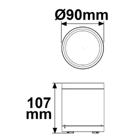 ISOLED Außenstrahler Aluminium 10,7 cm dimmbar IP65 weiß