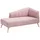 OTTO home Recamiere OTTO HOME "Lucy, Chaiselonge mit Massivholzfüßen und Steppung", rosa (rosé), B:162cm H:85cm T:82cm, Struktur fein( 100% Polyester), Sofas, Recamiere, Armlehne links und rechts bestellbar