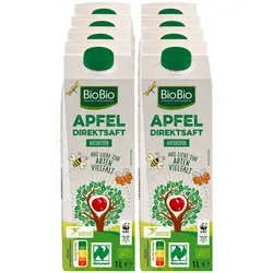 BioBio Apfelsaft 1 Liter, 8er Pack