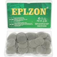 EPLZON 20 mm/0.79 Zoll Edelstahl Screen Pfeifensiebe Sieb Filter mit Aufbewahrungsbox (Packung mit 200 Stück)