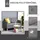 Homcom 2 Sitzer Sofa Polyester, Schaumstoff