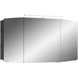Pelipal Spiegelschrank Cassca, Graphit, Metall, 6 Fächer, 120x67x17 cm, Made in Germany, Typenauswahl, Badezimmer, Badezimmerspiegel, Spiegelschränke