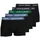 JACK & JONES Boxershorts Solid schwarz / blau / türkis M 5er Pack