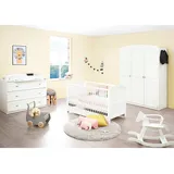 Pinolino Pinolino® 3-tlg. Babyzimmer »Laura, breit groß, weiss