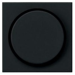 Gira Abdeckung mit Knopf für Dimmer (schwarz matt)