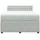 vidaXL Boxspringbett mit Matratze Hellgrau 160x200 cm Samt