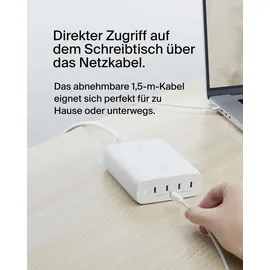 Belkin BOOST Charge PRO 200Watt 4-Port USB-C GaN Lade.WCH015vfWH