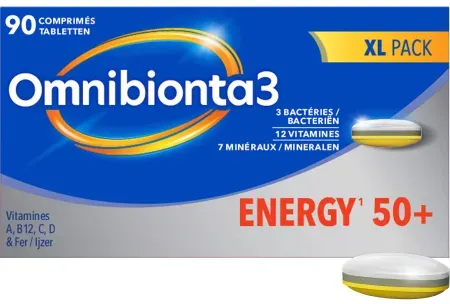 Omnibionta 3 Energy 50+ Multivitamine/Energie 90 Tabletten