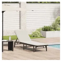 vidaXL Sonnenliege 71 x 58 x 67 cm Schwarz