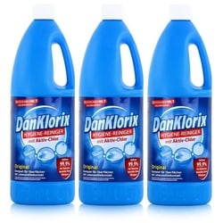 DanKlorix DanKlorix Hygiene-Reiniger 1,5L - Mit Aktiv-Chlor (3er Pack) Allzweckreiniger