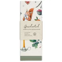Grätz Verlag Geschirrtuch 100% Baumwolle, Geschenkidee, Küchen Accessoire, Motiv, Geschenk, Küche, Kochen, Grillen (Weihnachten mit Eichhörnchen)