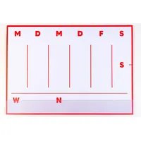 codiarts. Schreibtischunterlage MINIMAL A3 Papier als Schreibtischkalender mit Schutzleiste, als Essensplaner, Familienplaner, Familienkalender, Haushaltsplaner für Büro, Geschenk, Schreibtisch