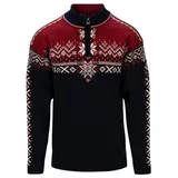 Dale of Norway 140th Anniversary Sweater navy redrose offwhite (H) S