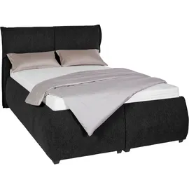 Andas Polsterbett »Jenson« als Bettgestell oder mit 3 Matratzenarten und Härtegraden grau