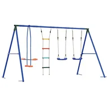vidaXL Schaukelset Mehrfarbig 330 x 185 x 185 cm Stahl