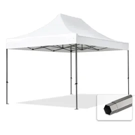 TOOLPORT Faltpavillon 3 x 4,5 m Weiß