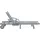 furnicato Sonnenliege 199 x 68 x 30/86 cm Grau