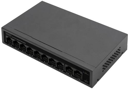 Digitus DN-95357 Netzwerk Switch 8 + 2 Port 10 / 100 / 1000MBit/s PoE-Funktion