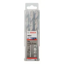 Metallbohrer HSS-G, DIN 338, 12,1 x 101 x 151 mm, 5er-Pack