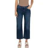 MAC Culotte Jeans in Mittelblau aus leichtem Denim-D38