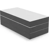 eloneo Bestschlaf Klappmatratze Gästematratze »Deluxe« mit 4 cm Visko, 160x200x15cm, 15cm dick, weiß/grau