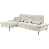 Hukla Eckcouch Polyester L-Form 3-Sitzer Beige