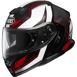 Shoei Neotec 3 Grasp Klapphelm schwarz-weiss-rot, Größe