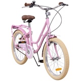 Actionbikes Motors Actionbikes Kinderfahrrad Retrostar 20 Zoll - Kinder Fahrrad für Mädchen - Von 6-9 Jahren - V-Brake Bremse - Freilauf - Kettenschutz - Fahrräder - Laufrad - Kinderrad