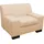 DOMO collection Sessel Norma Kunstleder 110 x 74 x 85 cm Beige
