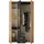 Pol-Power Drehtürenschrank 120 x 195 x 55 cm Eiche/Graphit