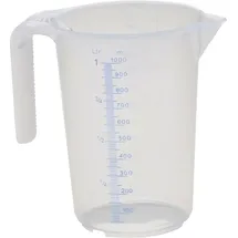 Hünersdorff Messkanne 1000 ml Polypropylen transparent Griff offen