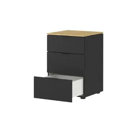 Sconto Nachtschrank Dreamer 45 x 43 x 65 cm Schwarz
