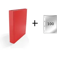 Livepac Office Ringbuch 2-Ring Mechanik, DIN A5, rot +