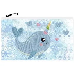 DIAMOND DOTZ® DTZ14.011 DOTZIES® Original Diamond Painting Mäppchen „Narwhal Love“ 21,5 x 14 cm