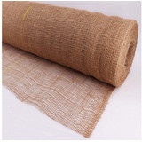 Aquagart 15m x 1m Jutegewebe 105g/m2 Jutematte Gartenjute Jute Stoff Sackleinen Juteband