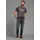Arizona Stretch-Jeans Straight Fit Dunkelgrau Used 40/34