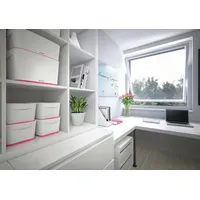Leitz Aufbewahrungsbox myBox mit Deckel weiß/pink Metallic, Kunststoff, 52164023