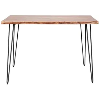 KAWOLA Bartisch, ERGEA Stehtisch Baumkante Akazie massiv natur 130x70 cm, Esszimmer, Barmöbel, Bartische